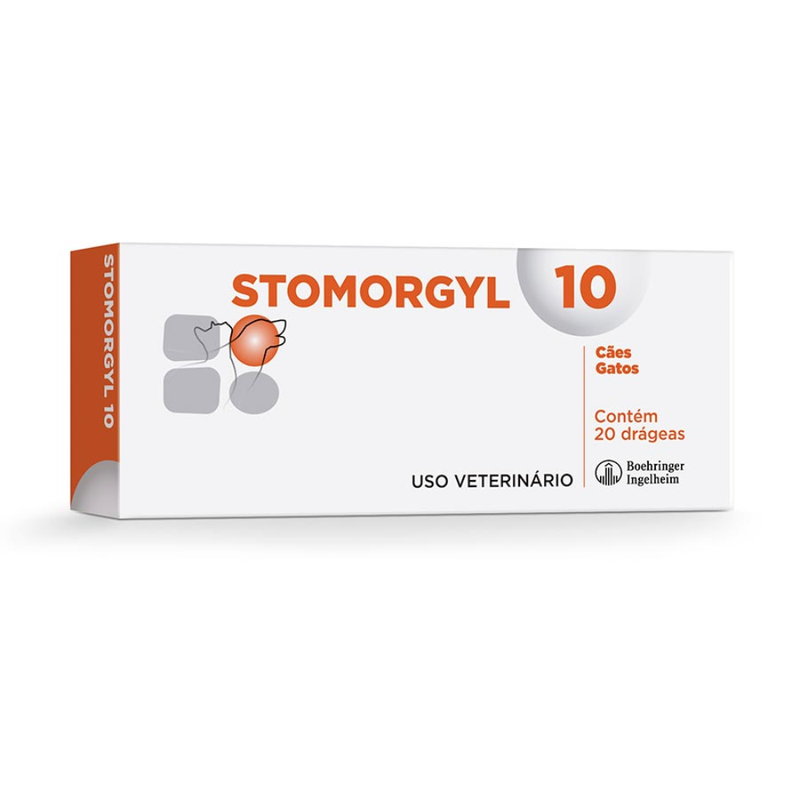 Stomorgyl 10 para Cães e Gatos Merial 20 Comprimidos