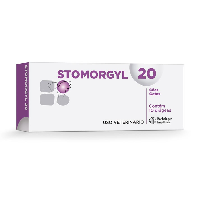 Stomorgyl 20 para Cães e Gatos Merial 10 Comprimidos