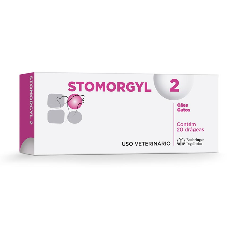 Stomorgyl 2 para Cães e Gatos Merial 20 Comprimidos
