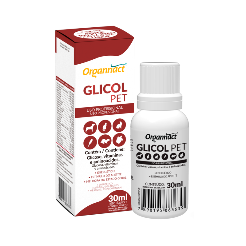Glicol Pet Suplemento Organnact 30ml