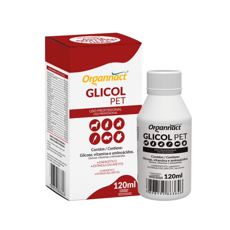 Glicol Pet Suplemento Organnact 120ml