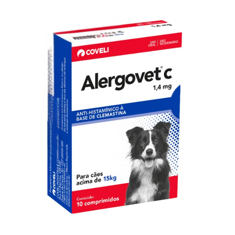 Alergovet C Antialérgico 1,4mg Coveli 10 comprimidos