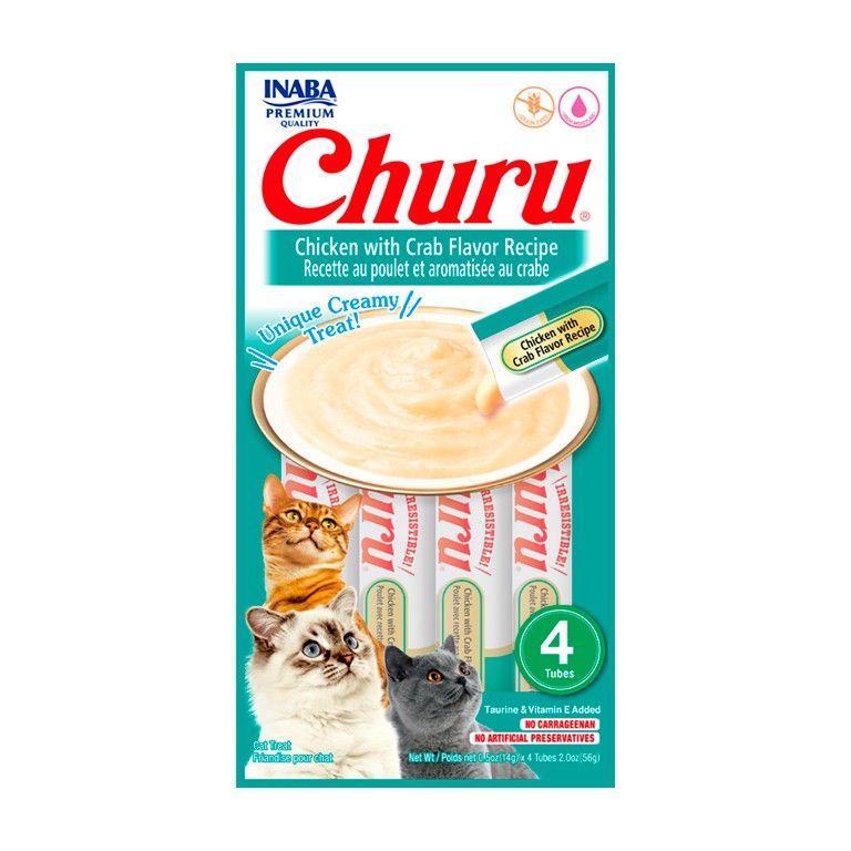 Petisco Churu Galinha com Aroma de Caranguejo para Gatos 56g
