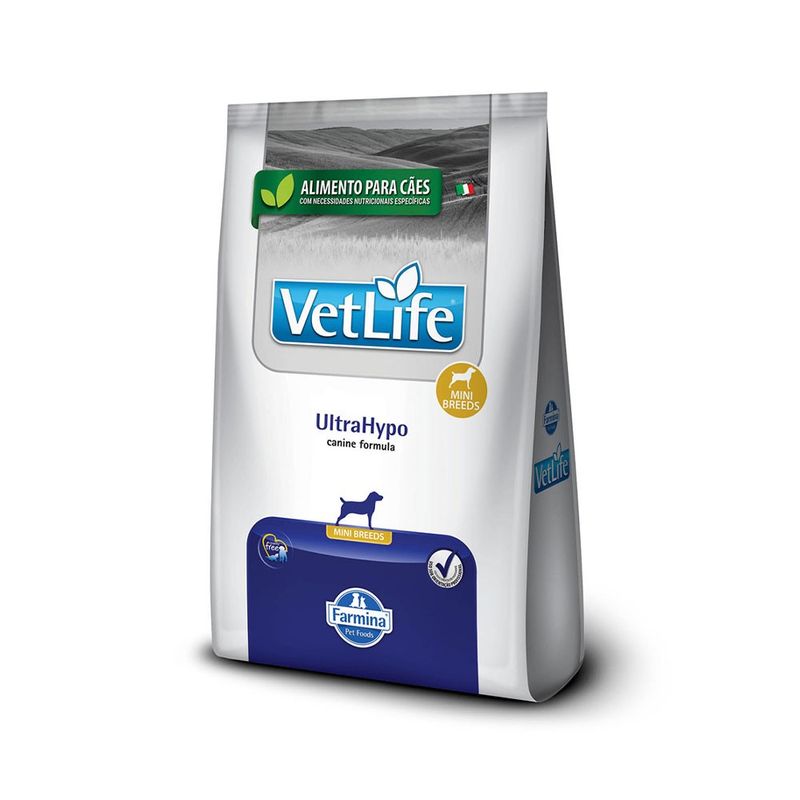 Ração Vet Life Natural UltraHypo Cães Mini 