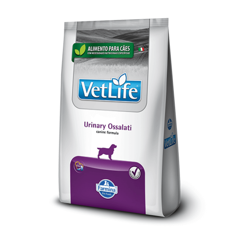 Ração Vet Life Natural Urinary Ossalati Cães 