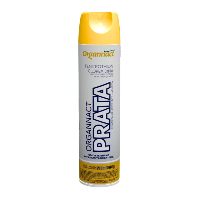Organnact Prata Antiparasitário Externo Spray 500ml