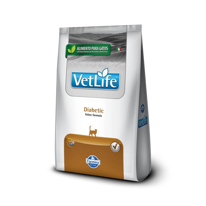 Ração Vet Life Natural Diabetic Gatos 2kg