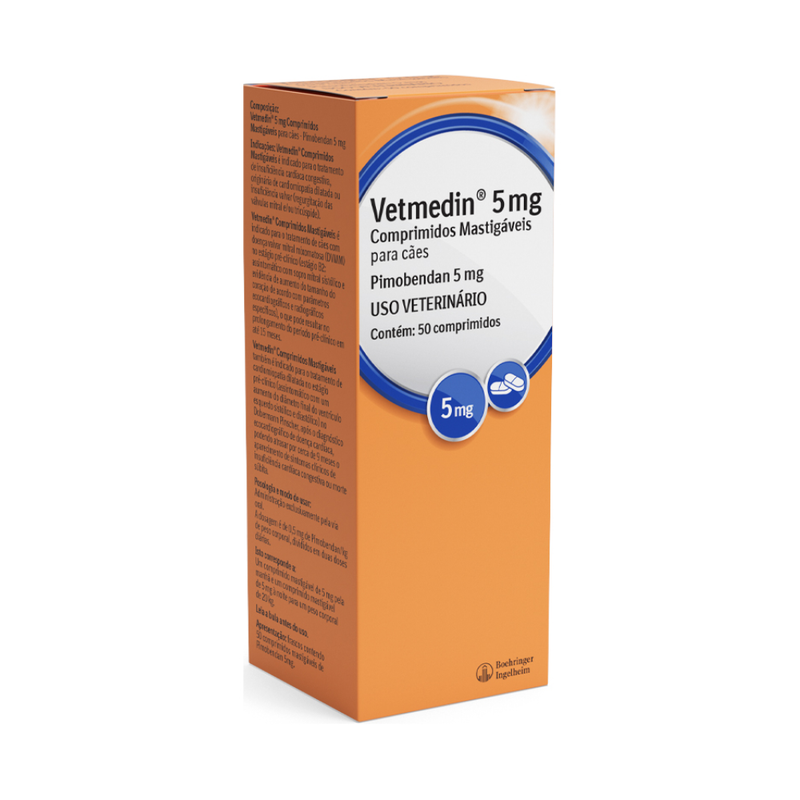 Vetmedin Boehringer Ingelheim 5mg 50 comprimidos