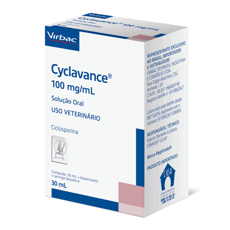 Cyclavance Cães Virbac 30ml