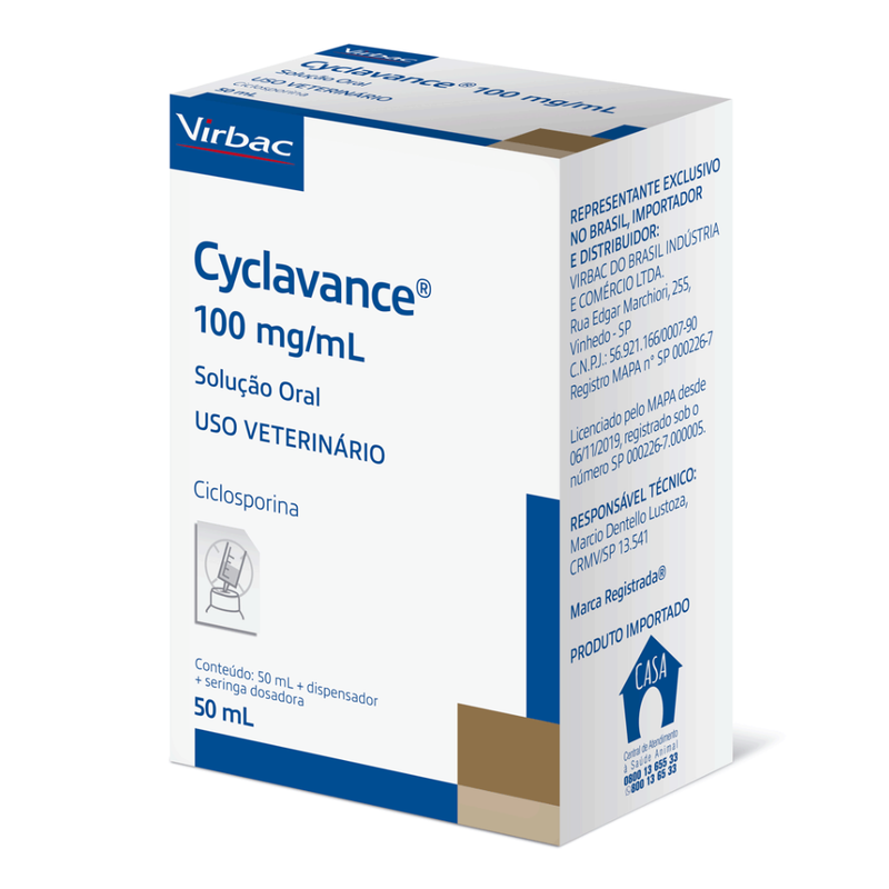 Cyclavance Cães Virbac 50ml