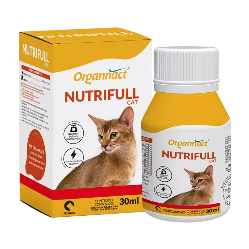 Nutrifull Cat Suplemento Alimentar Organnact  30ml