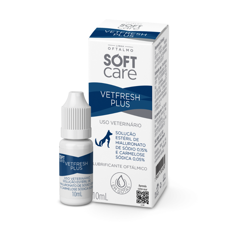 Vetfresh Plus Solução Oftalmológica Soft Care Pet Society 10ml