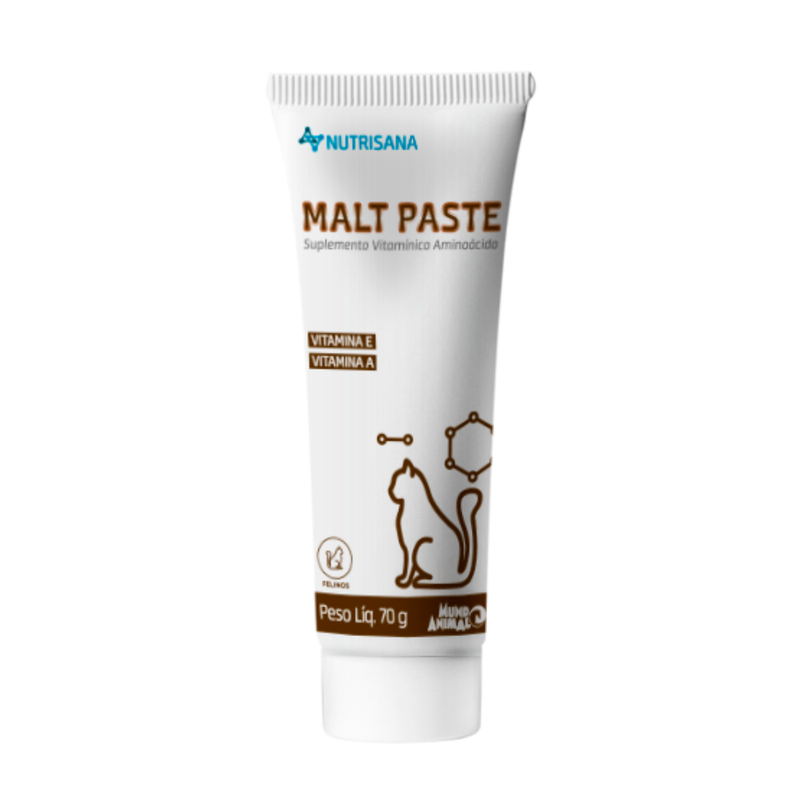 Malt Paste Suplemento Gatos Mundo Animal 70g Cat&Co
