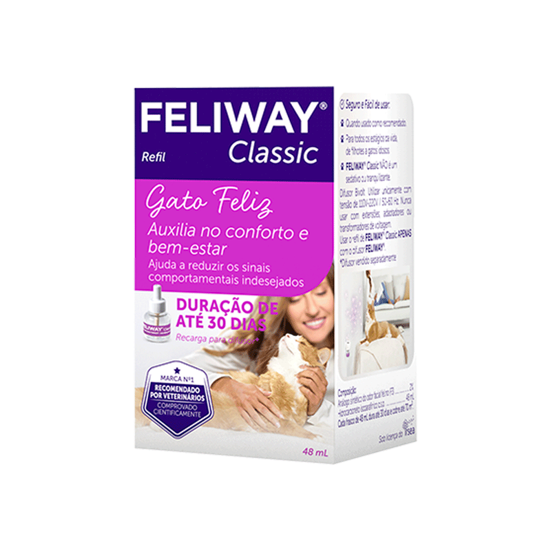 Feliway Classic Refil Para Difusor Elétrico Ceva 48ml