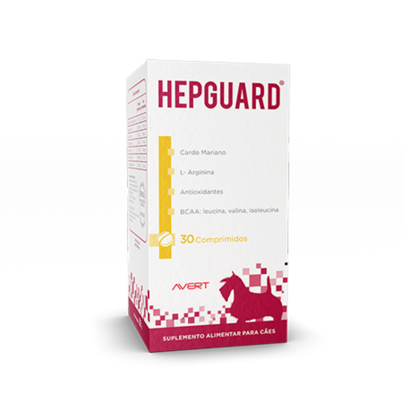Hepguard Suplemento Alimentar Cães Avert 30 comprimidos