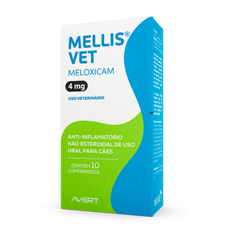 Mellis Vet 4mg Anti-Inflamatório Cães 30 a 40 Kg Avert