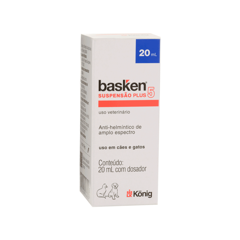 Vermífugo Basken Suspensão Plus 5 - 20ml König