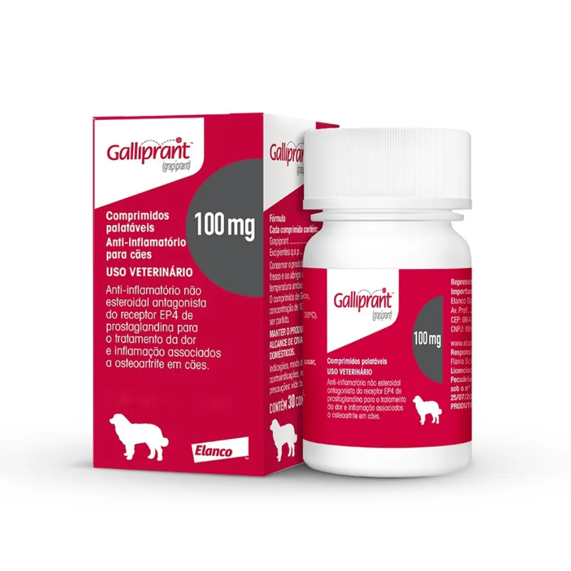 Galliprant 100mg Anti-inflamatório para Cães Elanco