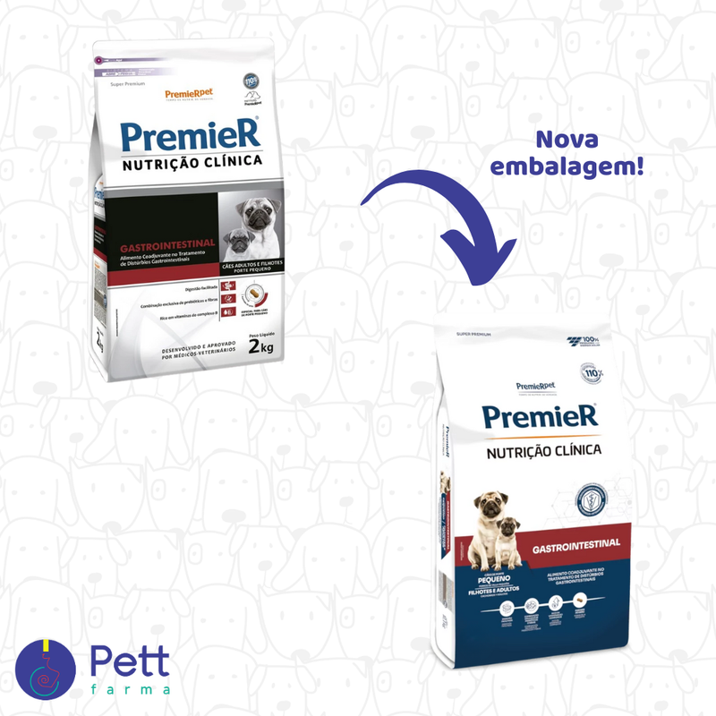Ração Premier Nutrição Clínica Gastrointestinal Cães Pequeno Porte 2kg