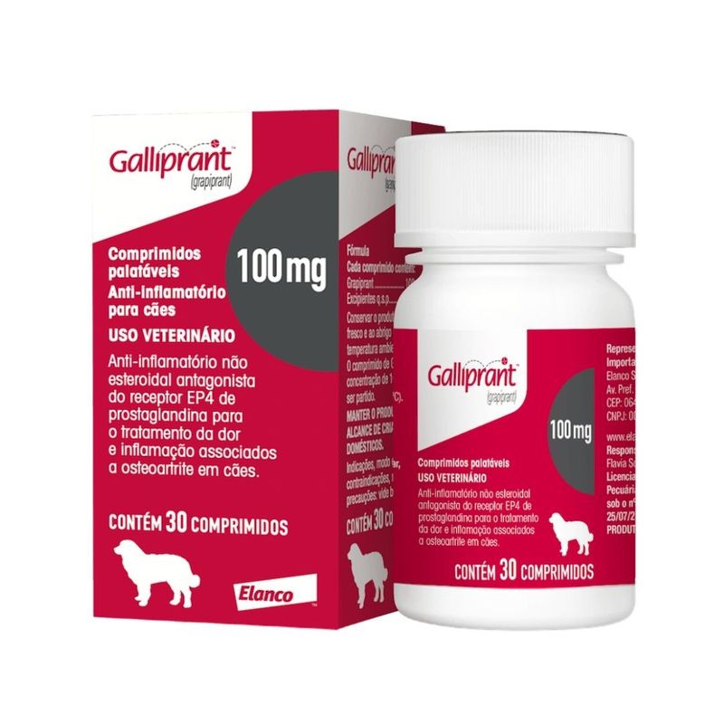 Galliprant 100mg Anti-inflamatório para Cães Elanco