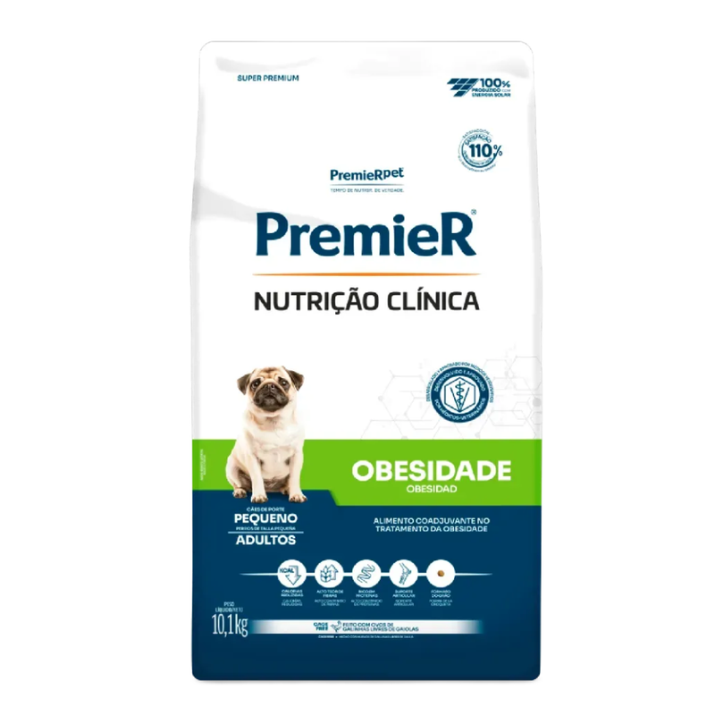Ração Premier Nutrição Clínica Obesidade Cães Adultos Pequeno Porte