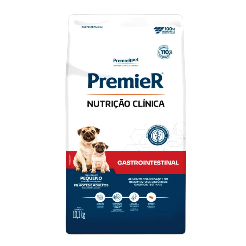 Ração Premier Nutrição Clínica Gastrointestinal Cães Pequeno Porte 10,1kg