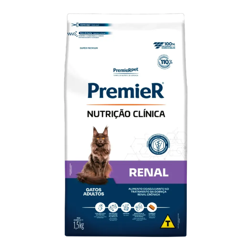 Ração Premier Nutrição Clínica Renal Gatos Adultos 