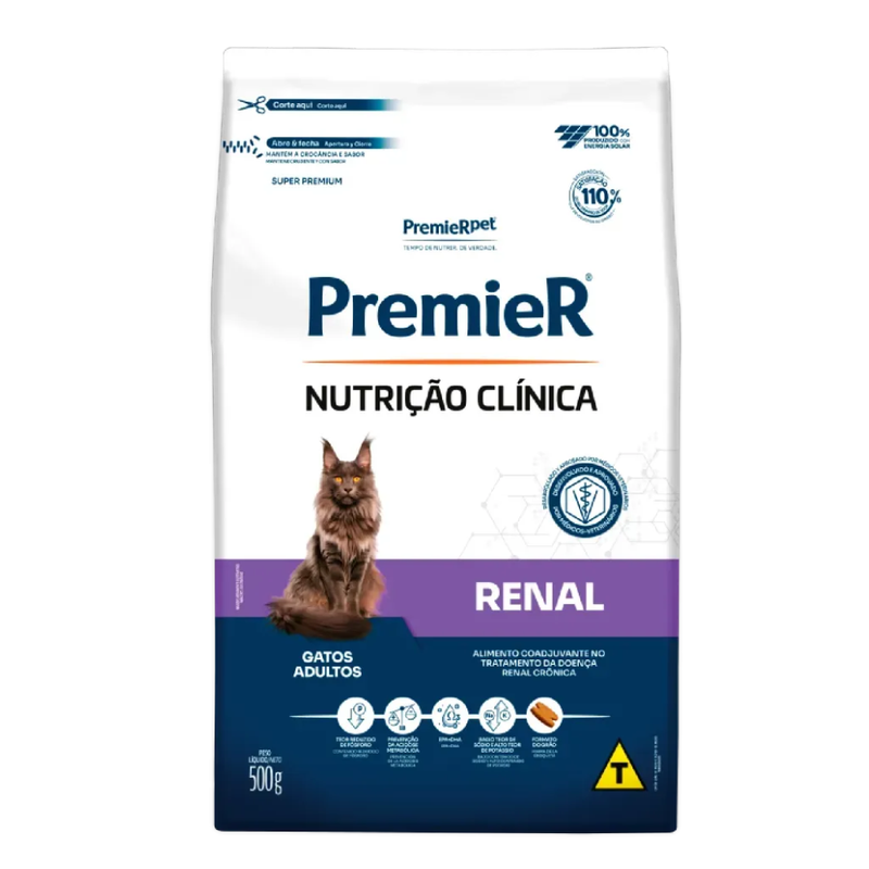 Ração Premier Nutrição Clínica Renal Gatos Adultos 