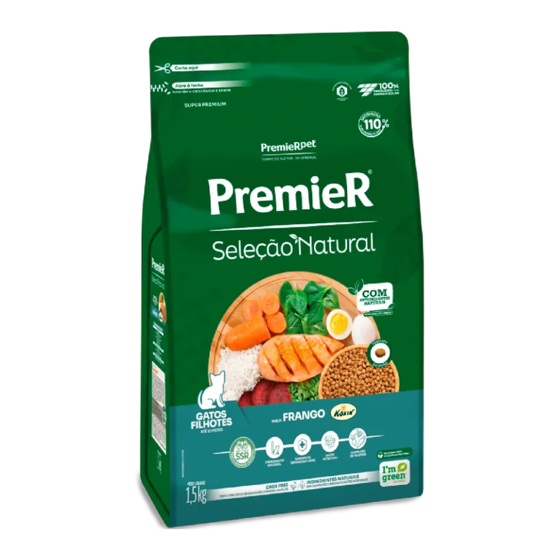 Ração Premier Seleção Natural Gatos Filhotes 1,5kg
