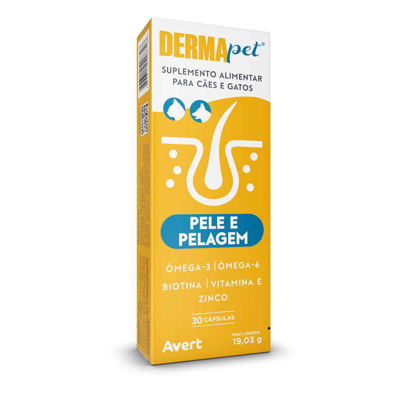 Dermapet Suplemento Alimentar Avert 30 Cápsulas