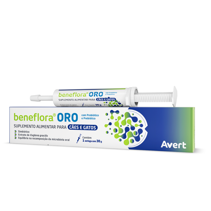 Beneflora Oro Suplemento Alimentar Avert para Cães e Gatos 30g