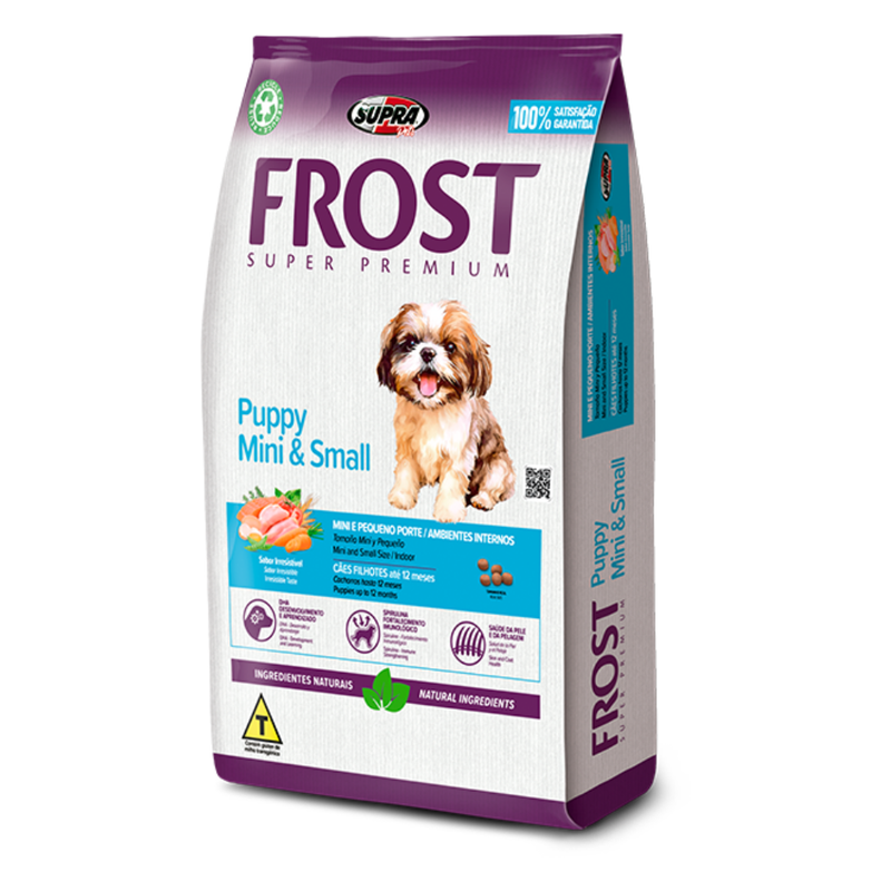 Ração Frost Puppy Mini & Small Cães Filhotes de Mini e Pequeno Porte 2,5kg Supra