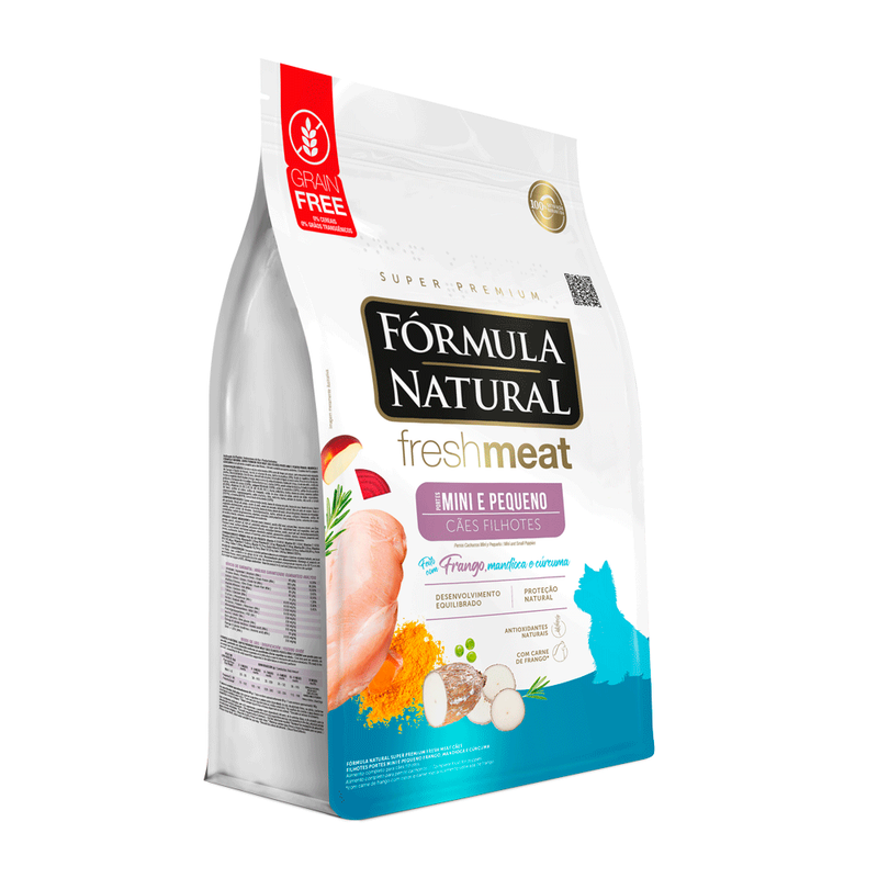 Ração Fórmula Natural Fresh Meat para Cães Filhotes de Pequeno Porte Sabor Frango 