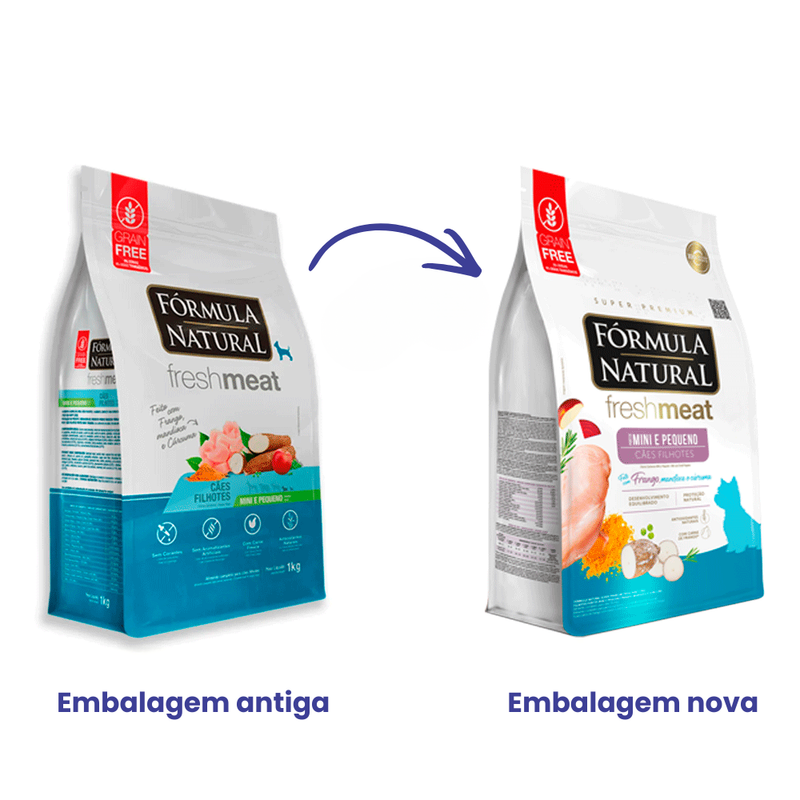 Ração Fórmula Natural Fresh Meat para Cães Filhotes de Pequeno Porte Sabor Frango 