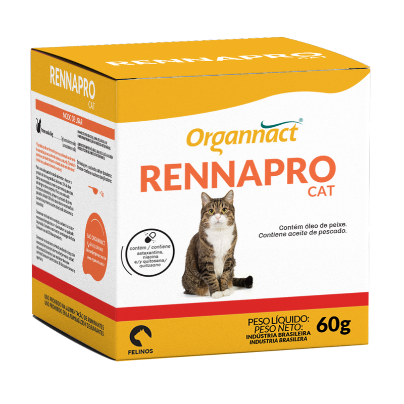 Suplemento Vitamínico Organnact Rennapro Gatos 60g