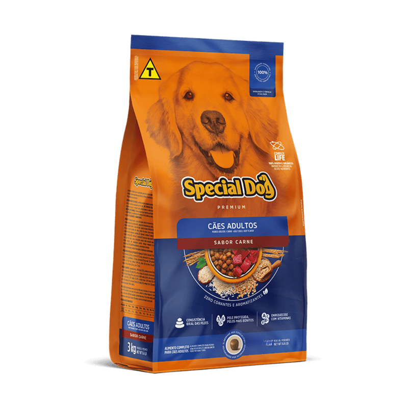 Ração Special Dog Premium Cães Adultos Carne 20kg