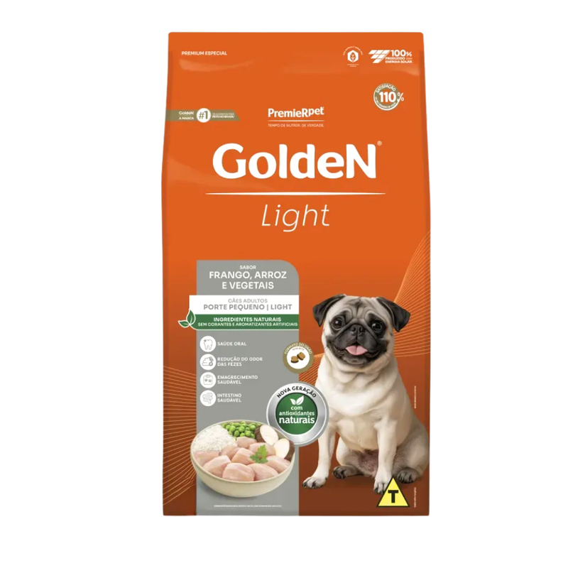 Ração Golden Formula Cães Adultos Pequeno Porte Light 3kg