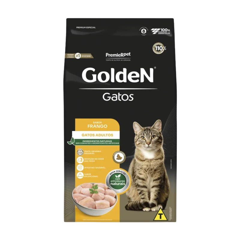 Ração Golden Gatos Adultos Frango 10,1kg