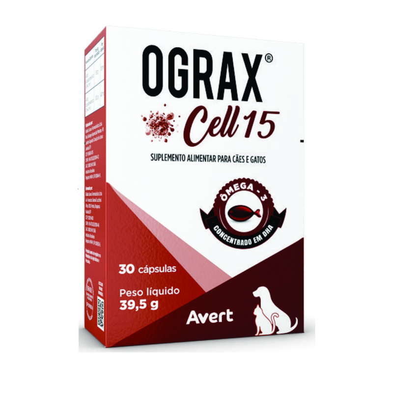 Ograx Cell 15 Suplemento Avert 30 Cápsulas