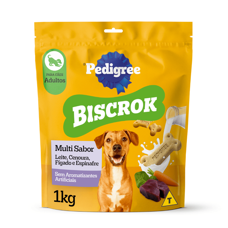Biscoito Pedigree Biscrok Adulto Multi Sabor