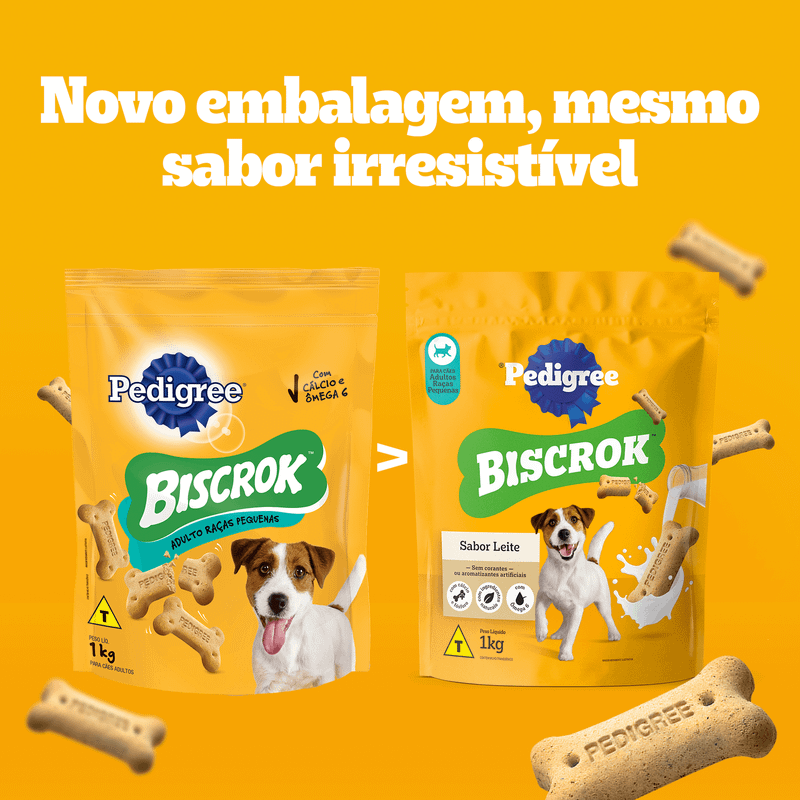 Biscoito Pedigree Biscrok Adulto Raças Pequenas