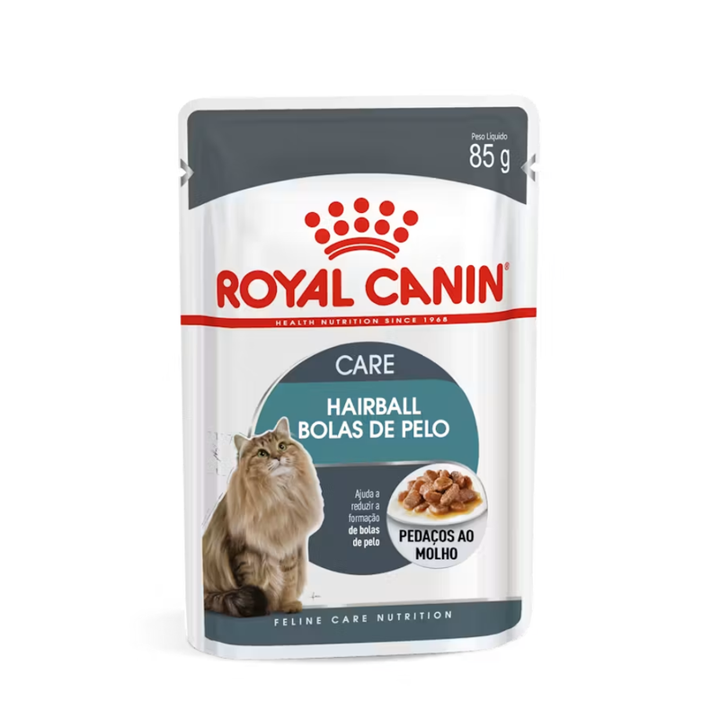 Alimento Úmido Sachê Royal Canin Feline Care Hairball Bolas de Pelo Gatos 85g