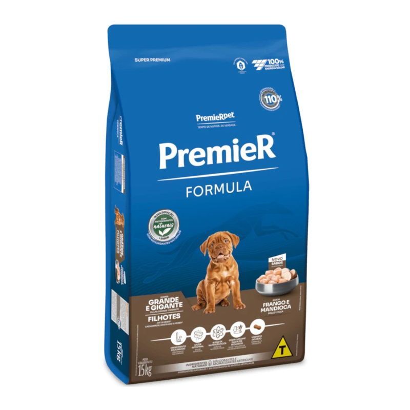 Ração Premier Formula Cães Filhotes Raças Grandes 15kg