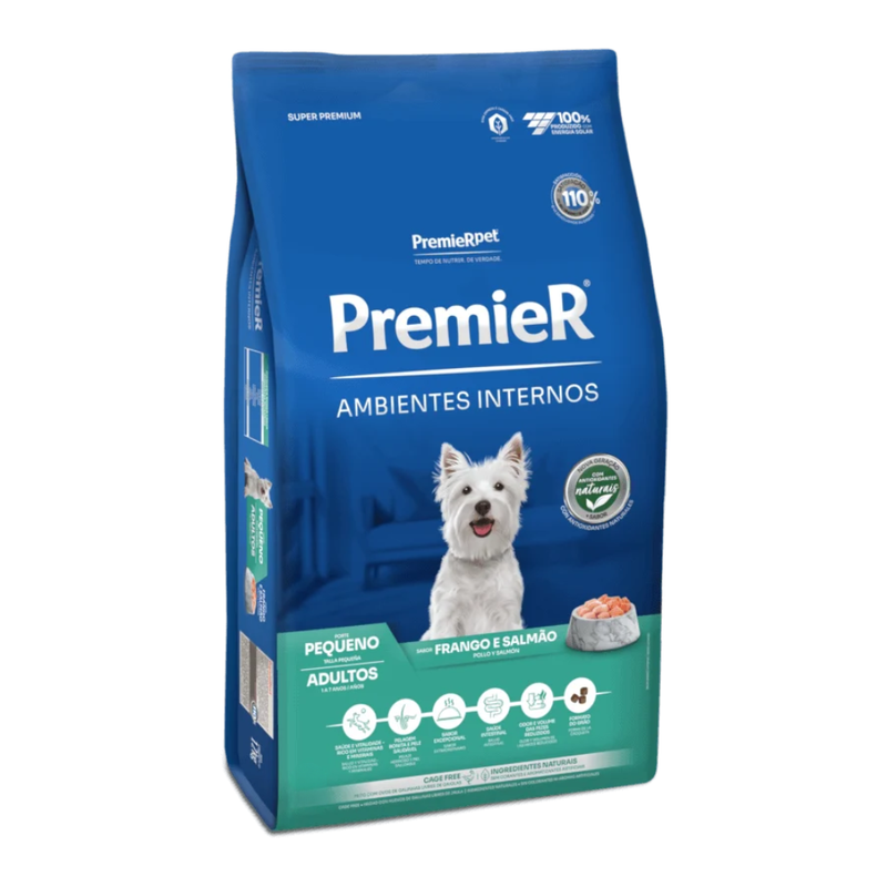 Ração Premier Ambientes Internos Cães Adultos Raças Pequenas 12kg