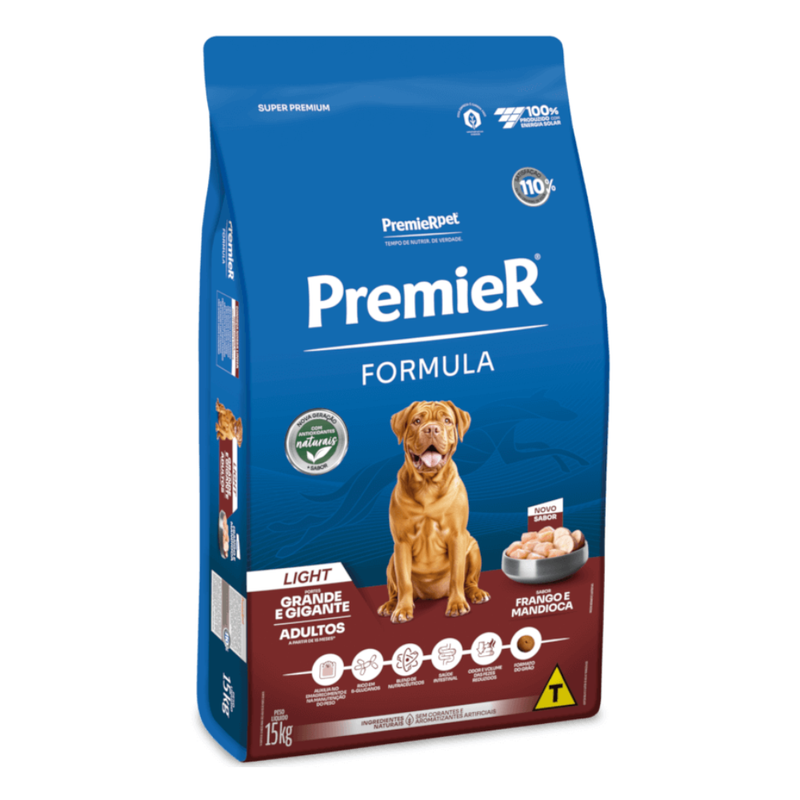 Ração Premier Formula Cães Adultos Raças Grandes Light 15kg