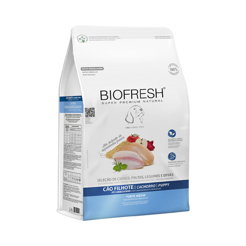 Ração Biofresh Cães Filhotes de Raças Médias 15kg