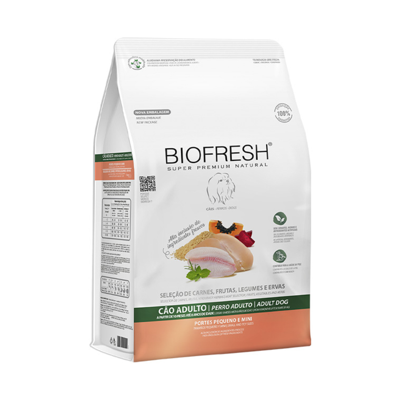 Ração Biofresh Cães Adultos Raças Pequenas e Minis  10,1kg