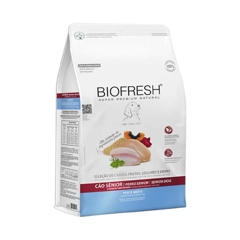 Ração Biofresh Cães Sênior de Raças Médias 10,1kg