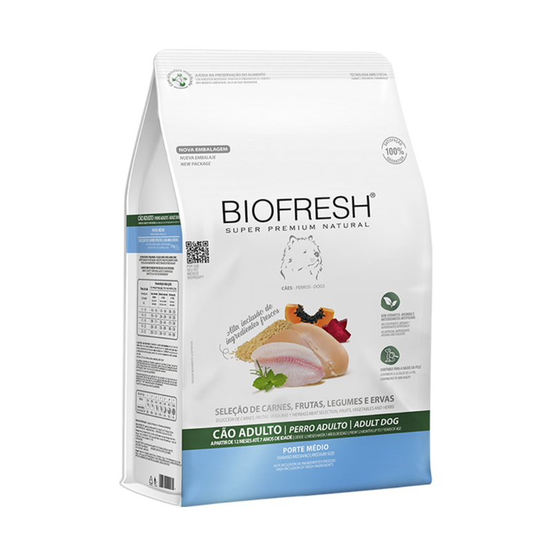 Ração Biofresh Cães Adultos Raças Médias 10,1kg