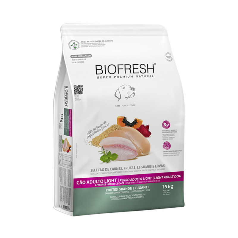 Ração Biofresh Light Cães Raças Grandes e Gigantes 15kg